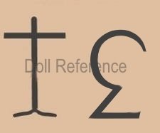 T 3 backward bisque head doll mark