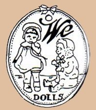 Toy Products Manufacturing Company doll mark We Dolls two dolls symbol