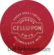 Unger Doll & Toy Company cell-u-pon doll red label 