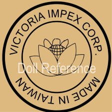 Victoria Impex Corporation doll mark lotus flower symbol