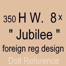 Hugo Wiegand doll mark 350 HW Jubilee foreign reg design