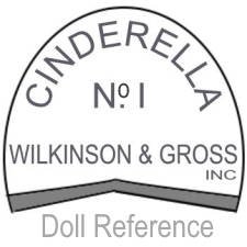 Wilkinson & Gross plastic doll shoe mark Cinderella, No. 1, Wilkinson & Gross Inc.