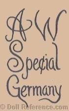 Adolf Wislizenus doll mark 290 AW Spe¢ial Germany, AW Special Germany