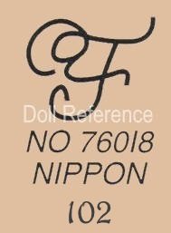 Yamato Importing doll mark FY intertwined No 76018 Nippon 102