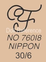 Yamato Importing doll mark FY intertwined No 76018 Nippon 30/6