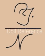 Yamato Importing doll mark FY intertwined under lined N