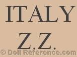 Zanini Zambelli doll mark Italy ZZ