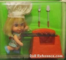 Mattel 3513 Liddle Kiddle Sizzly Friddle doll 1967 
