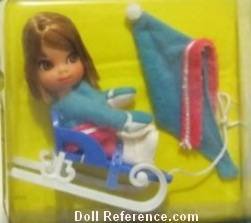 Mattel 3516 Liddle Kiddle Freezy Sliddle doll 1967 