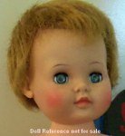 1958 Ideal Baby Coos doll 19" with rooted hair