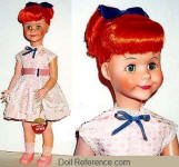1959-1960s Jolly Toy Jinx doll, 20"