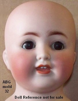 K and K Toy, bisque head doll mold 32