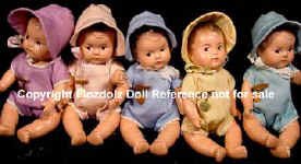 1935 Madame Alexander Dionne Quintuplets dolls