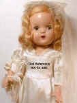 1949 Reliable Bride doll, 15" 