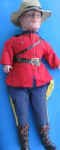 1936 Reliable RCMP, Royal Canadian Mounted Police doll, 17" or Mountie doll