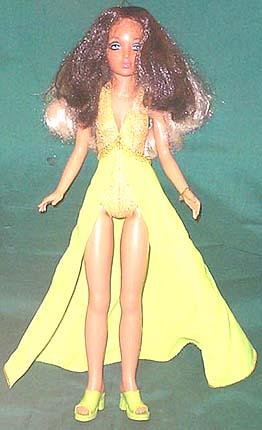 Tiffany Taylor doll with hair flipped to dark