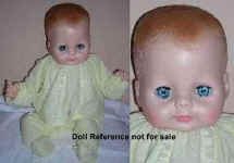 1961, 1965, 1969-1973 Vogue Dream Baby doll, 16" 