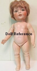 1919 Horsman Bisque head  Fulper doll 16"