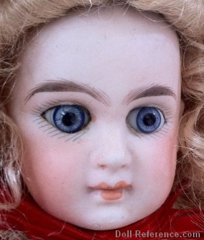 Wilhelm Dehler bisque head doll, 12" tall