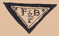 late 1920s doll mark; F & B F inside a triangle