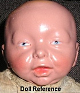 1910 Horsman Baby Bumps doll 11" tall
