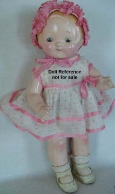 1928 Horsman Peterkin girl doll, 14"