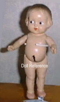 1935+ Patsy type white, twist waist doll, 10"