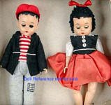 1950s Marcie Sluggo & Nancy dolls, 8"