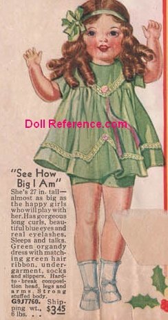 1933 Spiegel Big Girl Doll, 27" ad