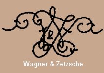 Wagner & Zetzsche elaborate intertwined initials doll mark