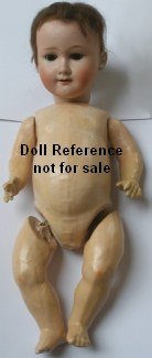 Walther & Sohn Boy doll, 15" composition body
