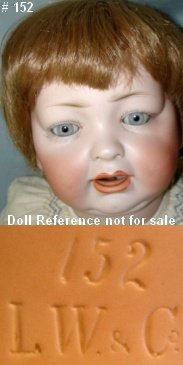 Hertel & Schwab doll mark 152 LW & Co Louis Wolf