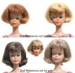 1070 Barbie 1965-1967 with American girl hairstyle