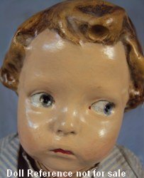1915 Amberg Pouty Pets dolls - Girl face, 16"