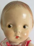 1930s Doll Corporation of America Polly Prim doll, 12", Patsy type doll