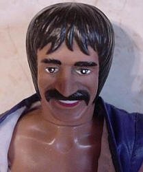 Closeup of Sonny's facial features.