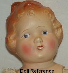 1924-1929 Metropolitan Hair Bow Girl doll, 21"