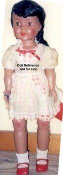 1950s Paris Doll Corp. Carol walking doll, 25" black doll