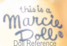 A & H Manufacturing doll mark label this is a Marcie Doll