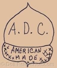 Acorn Doll Company doll mark Acorn symbol ADC American Made