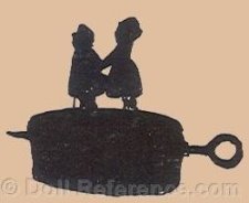 Badin & Guibert doll mark two people standing symbol
