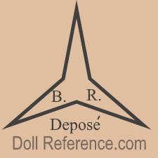 Benoit Fils et Romain doll mark three pointed star BR