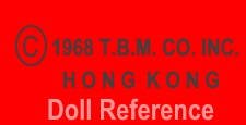 The Bobbs-Merrill Company doll mark T.B.M.