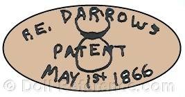 F.E. Darrows doll mark Patent May 1st 1866