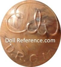 Erich Dittmann celluloid doll mark Edi DRGM