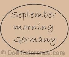 Grace Drayton doll mark September morning Germany