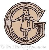 Georg Gebert doll mark G symbol standing girl