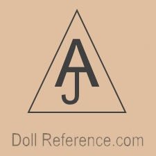 Celluloid doll mark AJ inside a triangle German