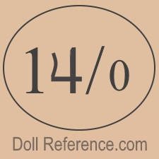 German doll mark circle symbol 14/0