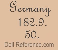 German doll mark Germany 182.9 50.